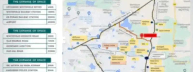 Purva Esplanade Apartment Location map with birds eye view photo by Puravankara Group